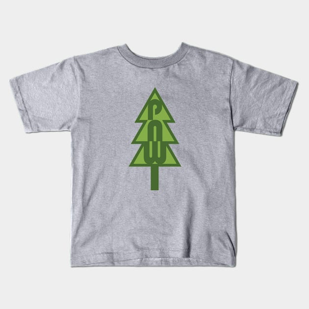 PNW modern design 2 Kids T-Shirt by jpforrest